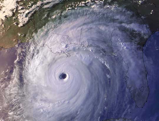  Katrina.  28  2005  (NOAA 15, UTC 23.35)