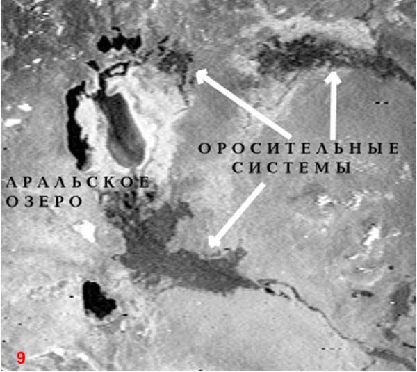 Аральское озеро. Оросительные системы